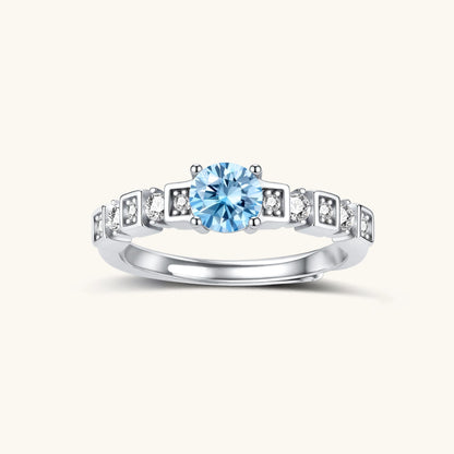Vienna Ring – Moissanit, 925er Silber – Ansicht 1