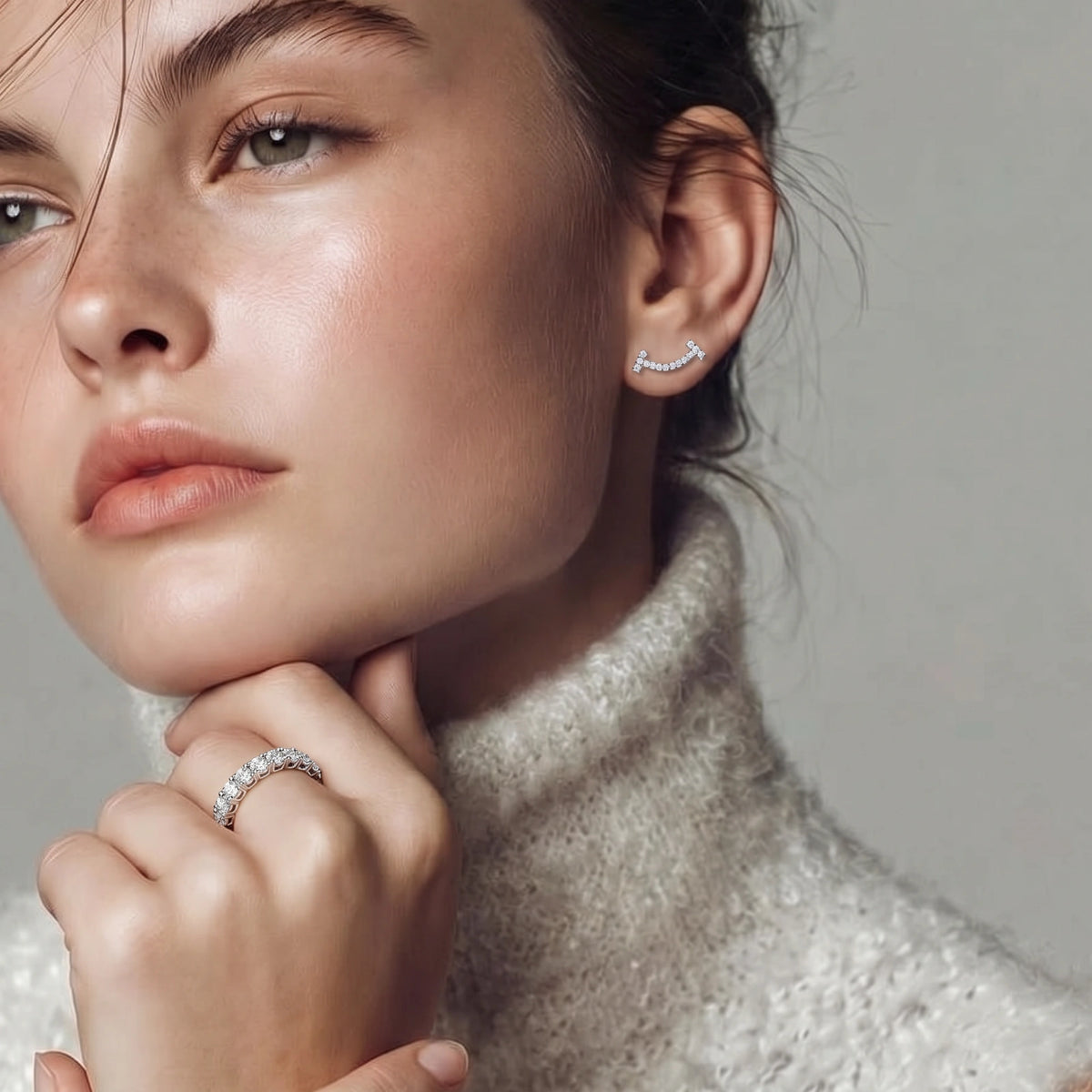 Infinita Ring – Moissanit, 925er Silber – Ansicht 4