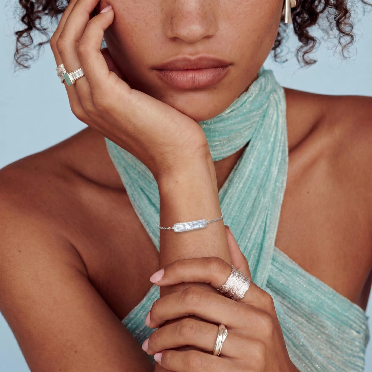 barocca armband – perle, 925er silber – ansicht 3