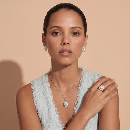 Aurélie Halskette – Perle, 925er Silber – Ansicht 6