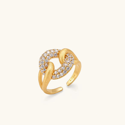 Catena Ring – vergoldetes 925er Silber – Ansicht 1